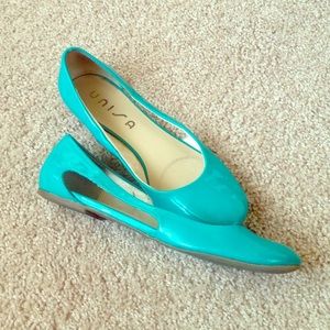 Turquoise Ballet Flats